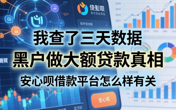 我查了三天数据,发现黑户做大额贷款的真相和安心呗借款平台怎么样有关