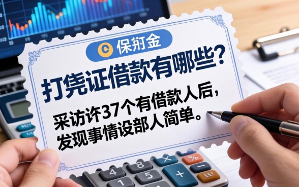 打凭证的借款有哪些?我采访了37个借款人后,发现事情没那么简单