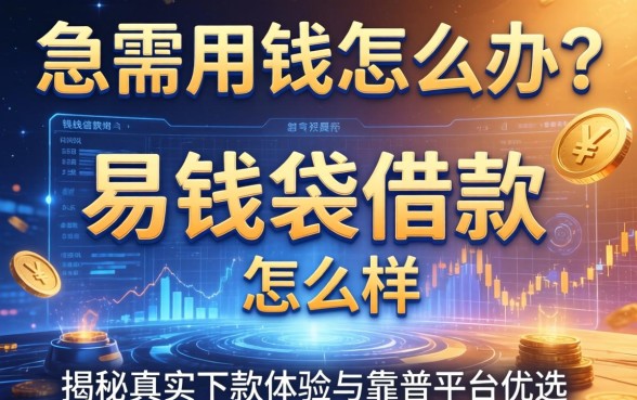 急需用钱怎么办？易钱袋借款怎么样？揭秘真实下款体验与靠谱平台优选