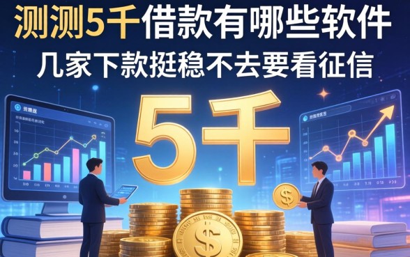 实测5千借款有哪些软件，这几家下款挺稳不怎么看征信