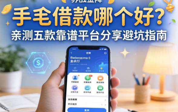 用手机借款哪个好?亲测五款靠谱平台分享避坑指南