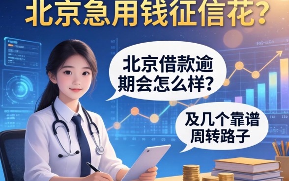 在北京急用钱征信花？聊聊北京借款逾期会怎么样吗及几个靠谱周转路子