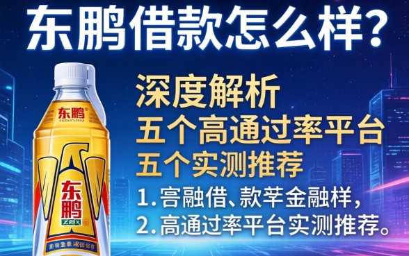 东鹏饮料借款怎么样？深度解析与五个高通过率平台实测推荐