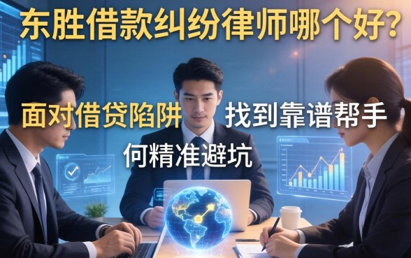 东胜借款纠纷律师哪个好？面对借贷陷阱，普通人如何精准避坑找到靠谱帮手？