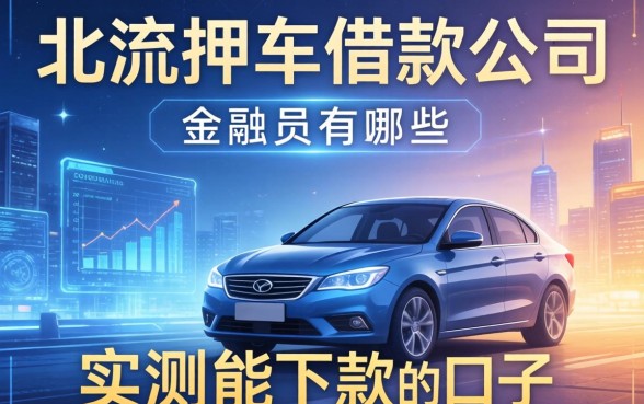 北流押车借款公司有哪些？整理几个实测能下款的口子