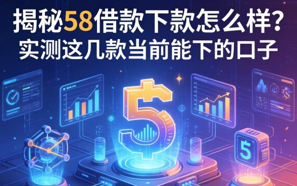 揭秘58借款下款怎么样?实测这几款当前能下的口子