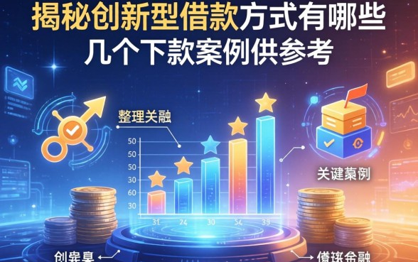 揭秘创新型借款方式有哪些,整理了几个下款案例供参考