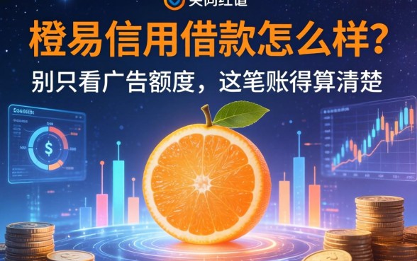 橙易信用借款怎么样？别只看广告额度，这笔账得算清楚