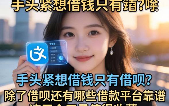 手头紧想借钱只有借呗？除了借呗还有哪些借款平台靠谱？这五个口子值得收藏