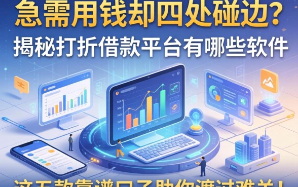 急需用钱却四处碰壁？揭秘打折借款平台有哪些软件，这五款靠谱口子助你渡过难关！