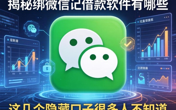 揭秘绑微信的借款软件有哪些，这几个隐藏口子很多人不知道