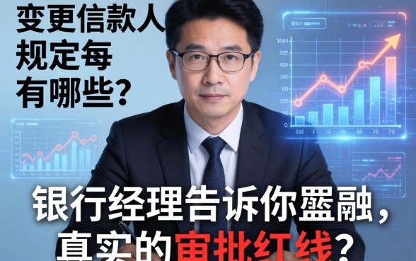 变更借款人规定有哪些？银行经理告诉你真实的审批红线