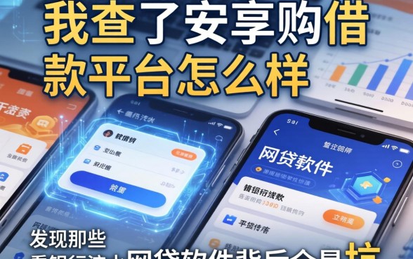 我查了安享购借款平台怎么样，发现那些看银行流水的网贷软件背后全是坑
