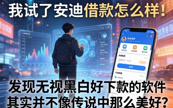 我试了安迪借款怎么样,发现无视黑白好下款的软件其实并不像传说中那么美好