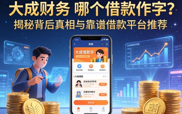 大成财务是哪个借款软件？揭秘背后真相与靠谱借款平台推荐
