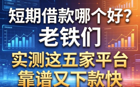 短期借款哪个好？老铁们实测这五家平台靠谱又下款快