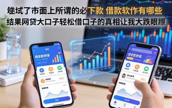 我试了市面上所谓的必下款的借款软件有哪些，结果网贷大口子轻松借口子的真相让我大跌眼镜