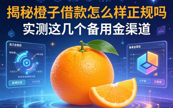 揭秘橙子借款怎么样正规吗，实测这几个备用金渠道