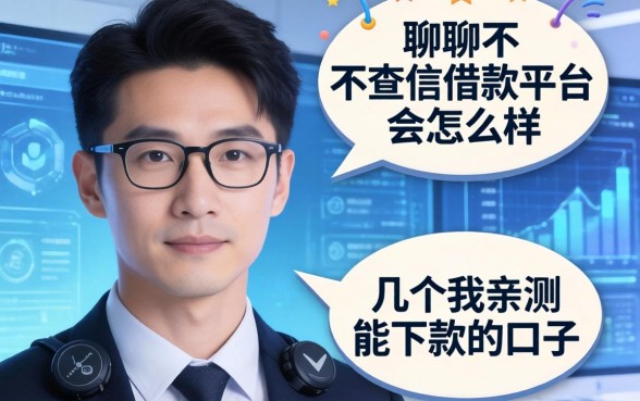 聊聊不查信借款平台会怎么样，分享几个我亲测能下款的口子