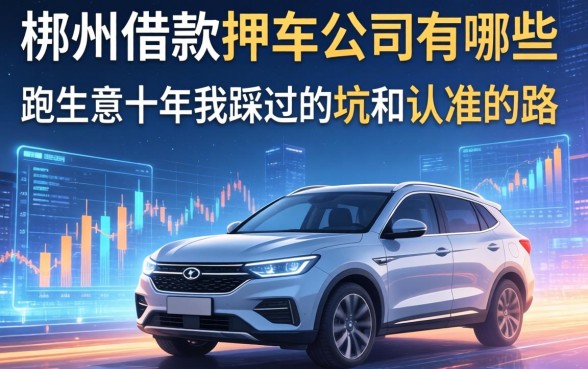 郴州借款押车公司有哪些?跑生意十年我踩过的坑和认准的路