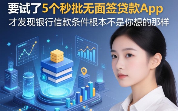 我试了5个秒批无面签贷款app,才发现银行借款条件根本不是你想的那样