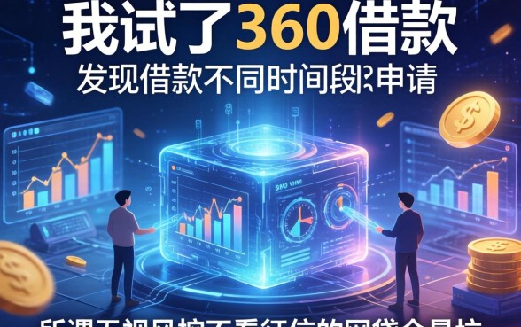 我试了360借款不同时间段申请，发现所谓无视风控不看征信的网贷全是坑