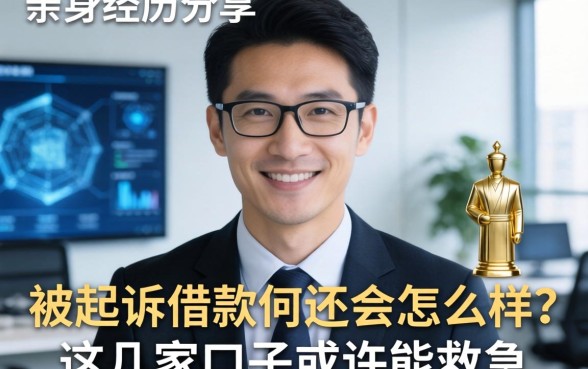 亲身经历分享：被起诉借款不还会怎么样？这几家口子或许能救急