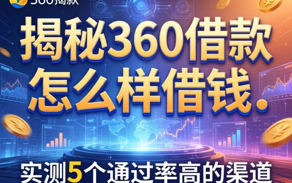 揭秘360借款怎么样借钱：实测5个通过率高的渠道