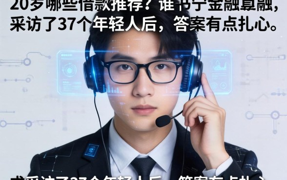 20岁哪些借款推荐？我采访了37个年轻人后，答案有点扎心