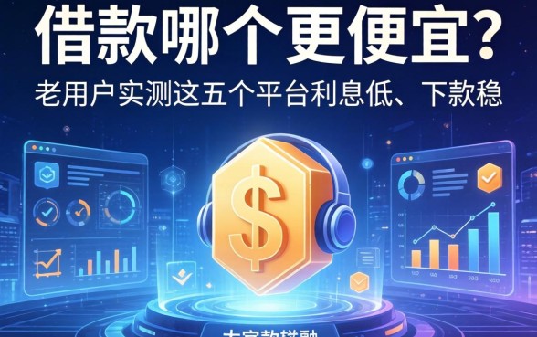 app借款哪个更便宜？老用户实测这五个平台利息低、下款稳