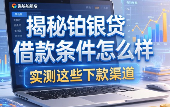揭秘铂银贷借款条件怎么样,实测这些下款渠道