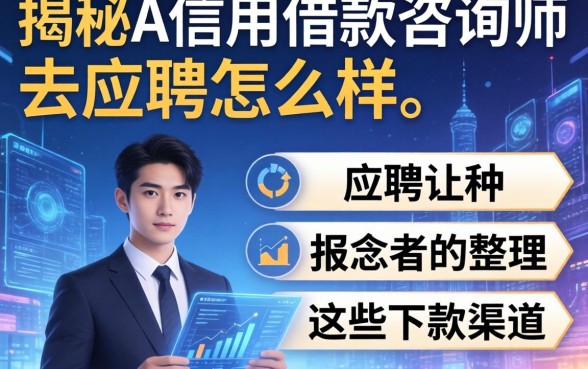 揭秘a信用借款咨询师去应聘怎么样，整理出这些下款渠道