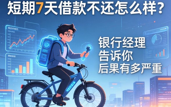 短期7天借款不还怎么样?银行经理告诉你后果有多严重