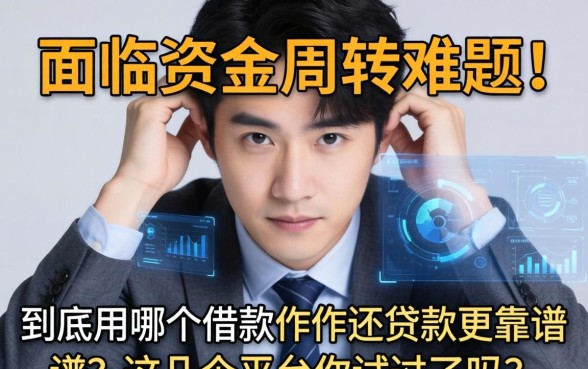 面临资金周转难题,到底用哪个借款软件还贷款更靠谱?这几个平台你试过吗?