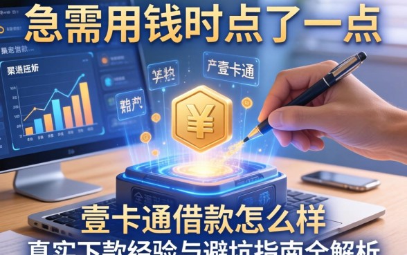 急需用钱时点了一点，壹卡通借款怎么样？真实下款经验与避坑指南全解析