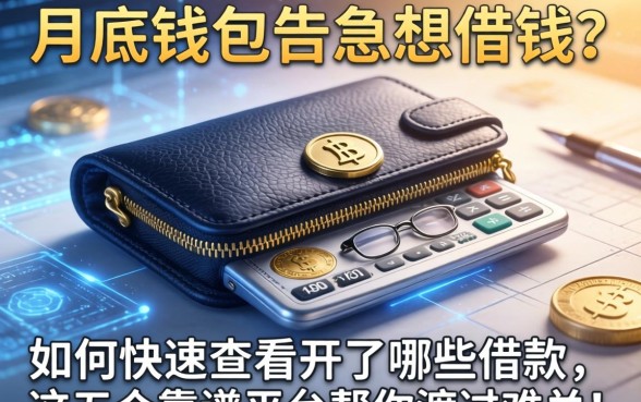 月底钱包告急想借钱?如何快速查看开了哪些借款,这五个靠谱平台帮你渡过难关!
