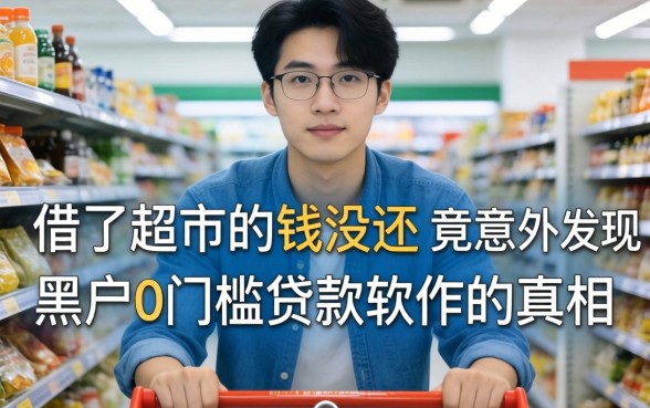 我借了超市的钱没还，竟意外发现黑户0门槛贷款软件的真相