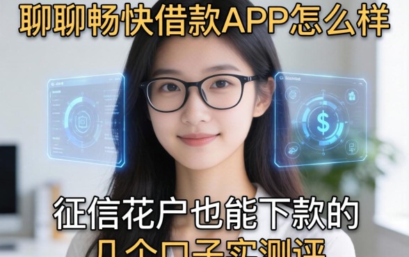 聊聊畅快借款APP怎么样:征信花户也能下款的几个口子实测
