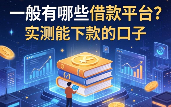 一般有哪些借款平台？分享几个我实测能下款的口子