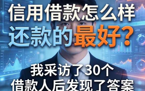 信用借款怎么样还款的最好？我采访了30个借款人后发现了答案