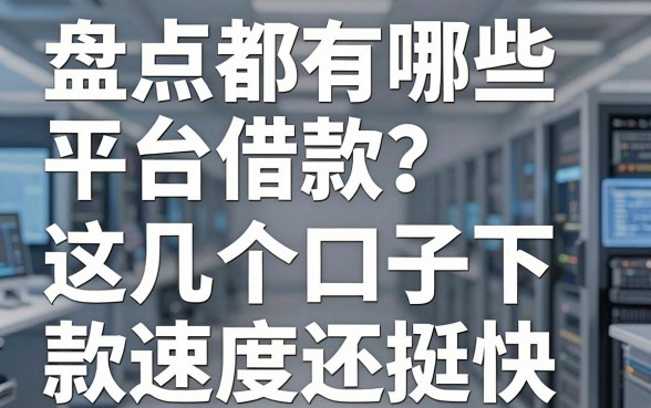 盘点都有哪些平台借款?这几个口子下款速度还挺快
