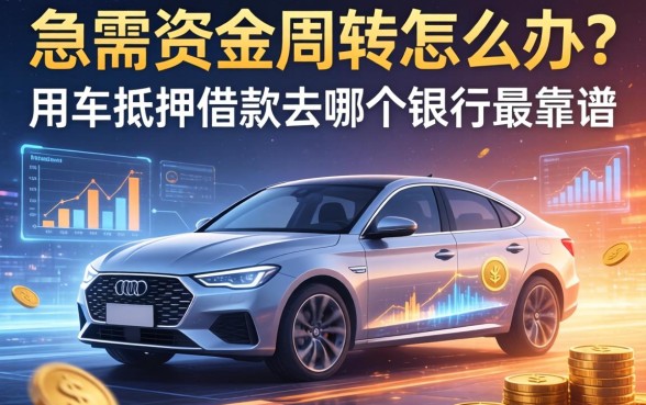 急需资金周转怎么办？用车抵押借款去哪个银行最靠谱？这篇深度攻略给你答案