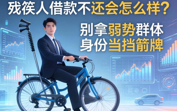 残疾人借款不还会怎么样？别拿弱势群体身份当挡箭牌