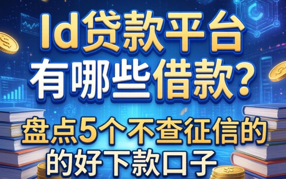 id贷款平台有哪些可以借款？盘点5个不查征信的好下款口子