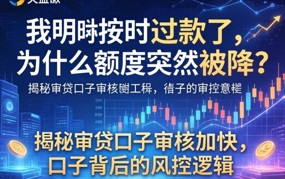 我明明按时还款了，为什么额度突然被降？揭秘审贷口子审核加快的口子背后的风控逻辑