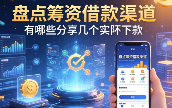 盘点筹资借款渠道有哪些,分享几个实际下款的平台