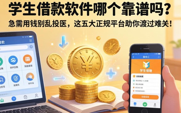 学生借款软件哪个靠谱吗？急需用钱别乱投医，这五大正规平台助你渡过难关！