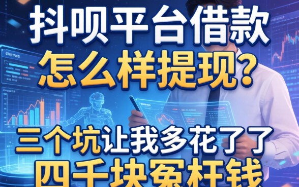 抖呗平台借款怎么样提现？三个坑让我多花了四千块冤枉钱