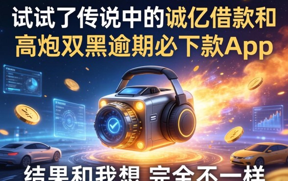 我试了传说中的诚亿借款和高炮双黑逾期必下款app,结果和我想的完全不一样