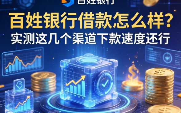 百姓银行借款怎么样？实测这几个渠道下款速度还行